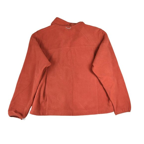 L.L.Bean Men's Full Zip Fleece Sweater Orange XL - Picture 2 of 5